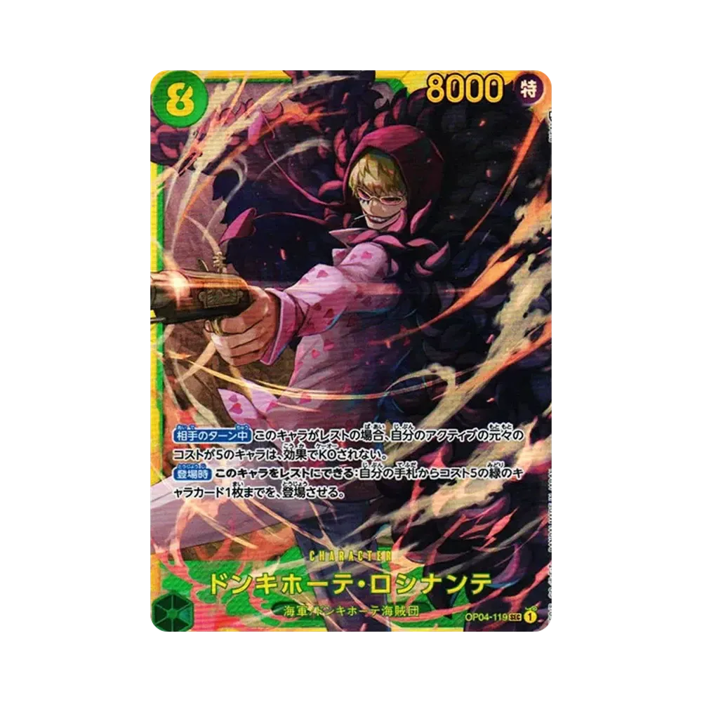 【Roh】 Donquijote Rosinante SEC [OP04-119] (Boosterpack OP004 „KÖNIGREICHE DER INTRIGUEN“