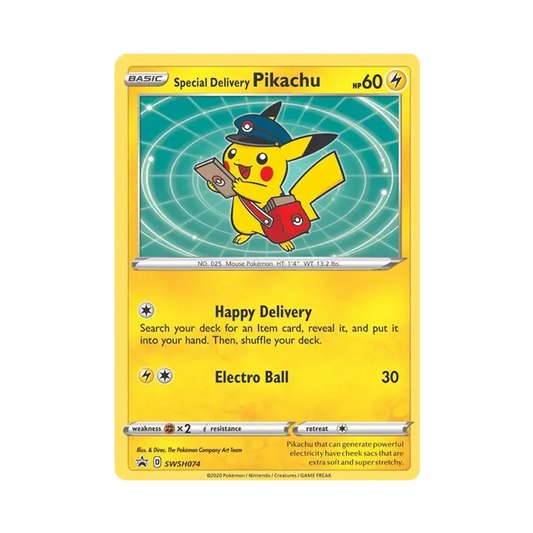 【PSA10】 SpecialDeliveryPikachu P [SWSH074][Versione inglese](Carta promo Sword & Shield)