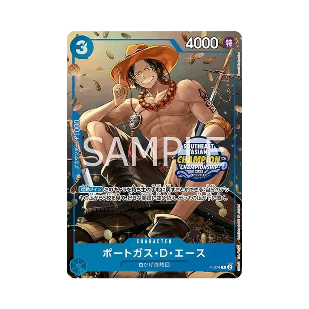 【PSA10】 Portgas.D.Ace P [P-074][Versione asiatica](Carta promozionale "Mini Tin Pack Set VOL.1