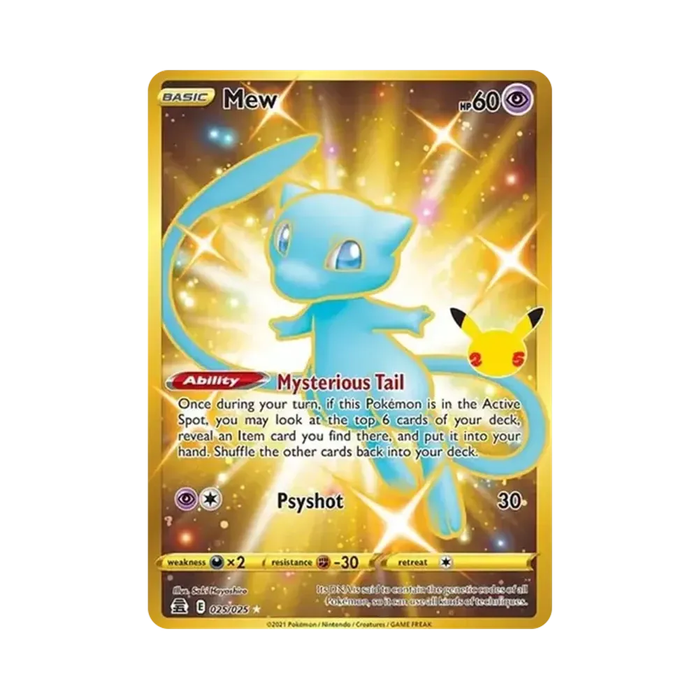 【PSA10】 Mew HR [025/025][Englische Version](Schwert & Schild "Celebrations")