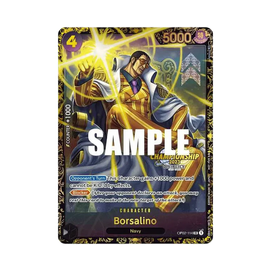 【PSA10】 Borsalino SR0P [OP02-114] Versione inglese (Carta promozionale "Premio Championship 2023