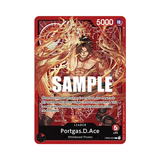 【PSA10】 Portgas.D.Ace L [OP03-001] Englische Version (Special Goods Set "Ace, Sabo & Luffy