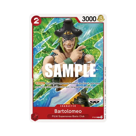 【Raw】 Bartolomeo P [P-018][Versione inglese](Carta promozionale "Set di carte promozionali FILM RED