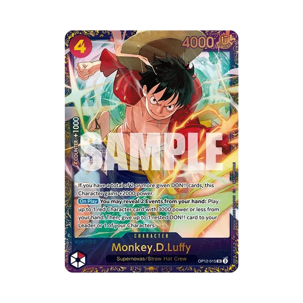 【PSA10】 Monkey.D.Luffy SR \:Top 64 [OP12-015] (Promo Card "Treasure Cup 2025 November