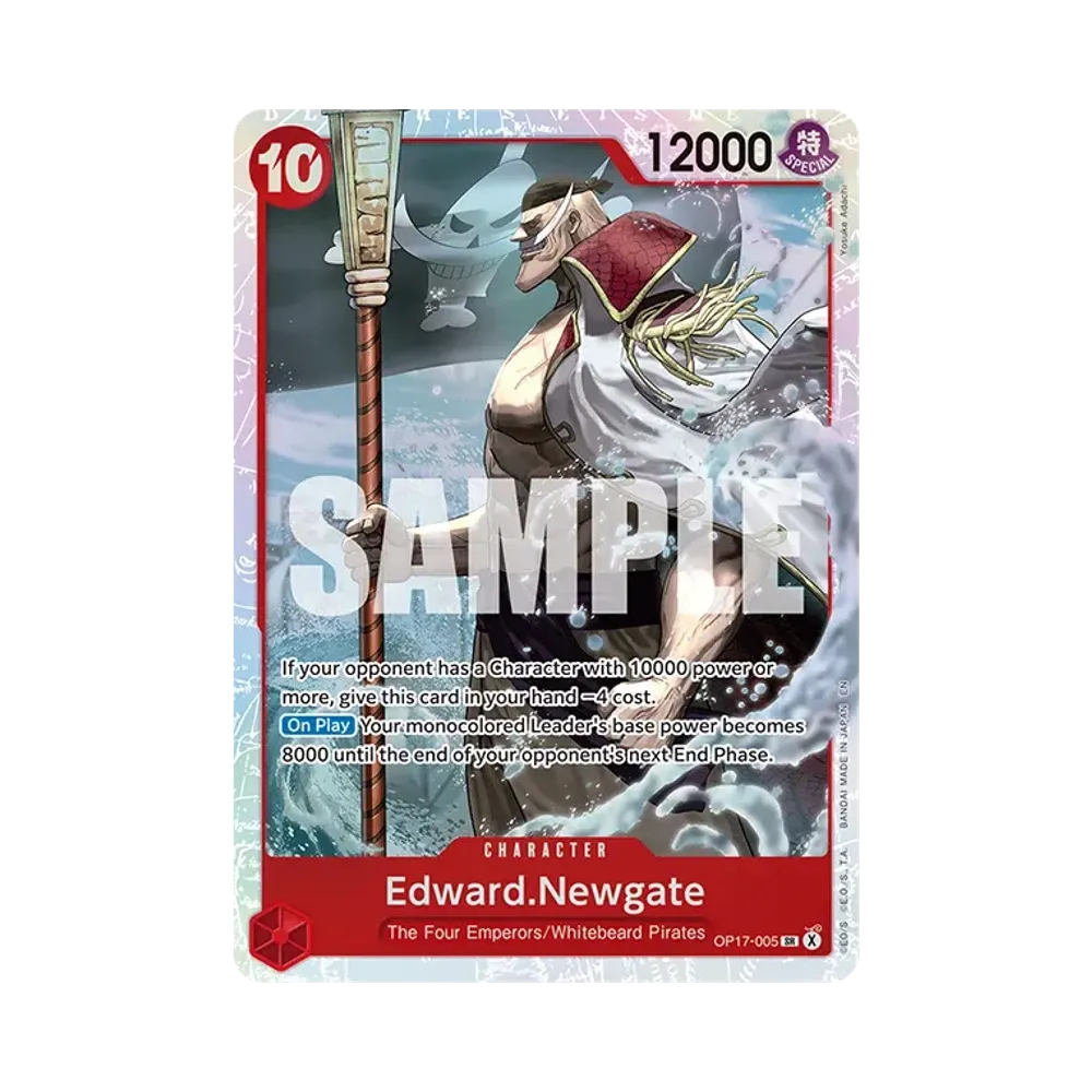 【Raw】 Edward.Newgate SR [OP17-005] [Versione inglese] (Booster Pack Il guerriero più forte del mondo)