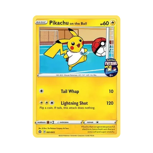 【Raw】 PikachuOn the Ball [001/005][English Version](Promo Card)
