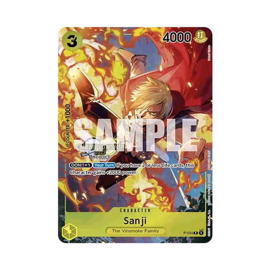 【PSA10】 Sanji P [P-034][Englische Version](Promokarte "Championship 2023 Event Pack Finalist Ver.