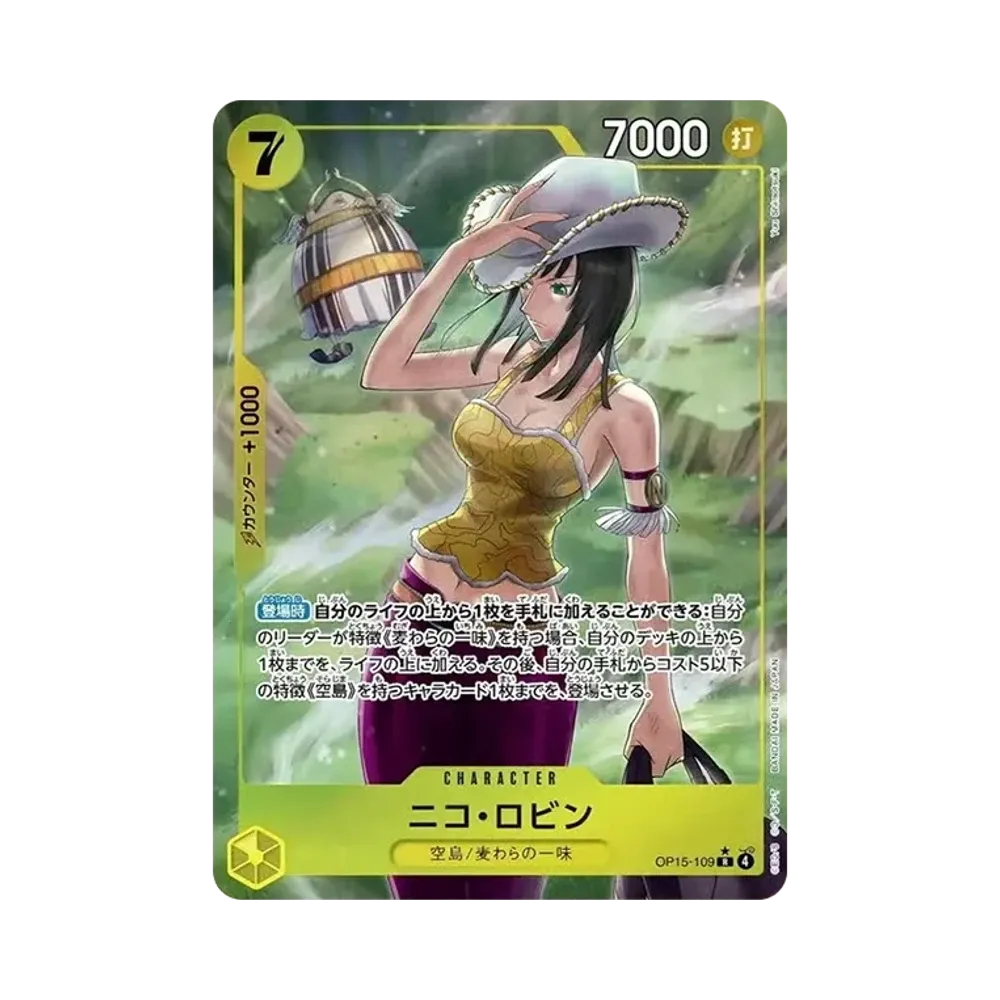 【PSA10】 Nico Robin R0P [OP15-109](Booster Pack OP015 "ADVENTURE ON THE ISLAND OF GOD