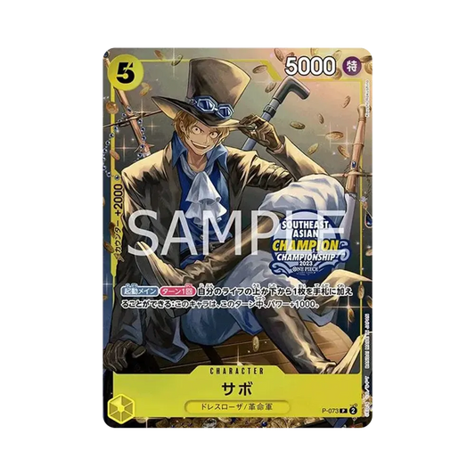 【Raw】 Sabo P [P-073][Versione asiatica](Carta promozionale "Mini Tin Pack Set VOL.1