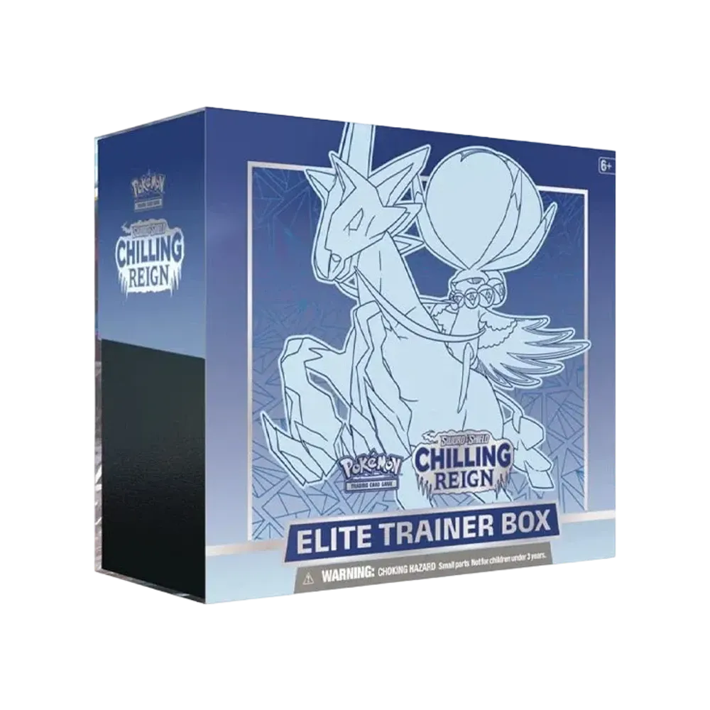 【For pricing, please contact us via Instagram DM】 CHR Pokémon TCG (English Version) Sword & Shield Chilling Reign(Ice Rider Calyrex) Elite Trainer Box
