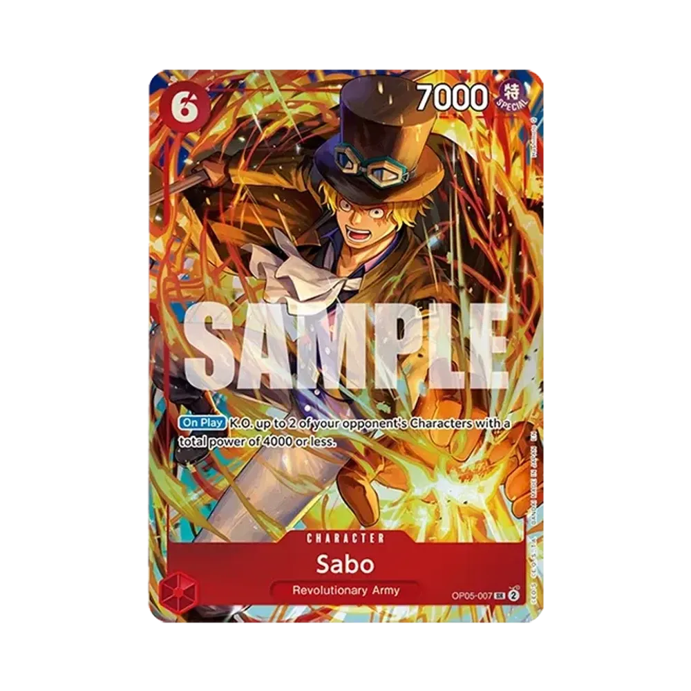 【PSA10】 Sabo SR [OP05-007] Versione inglese ("Illustration Box Vol.5