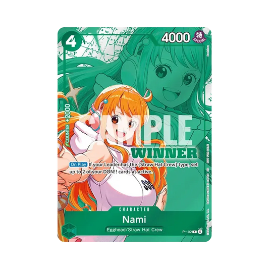【Raw】 Nami P [P-102][Versione inglese](Carta promozionale "Winner Pack 2026 Vol.2