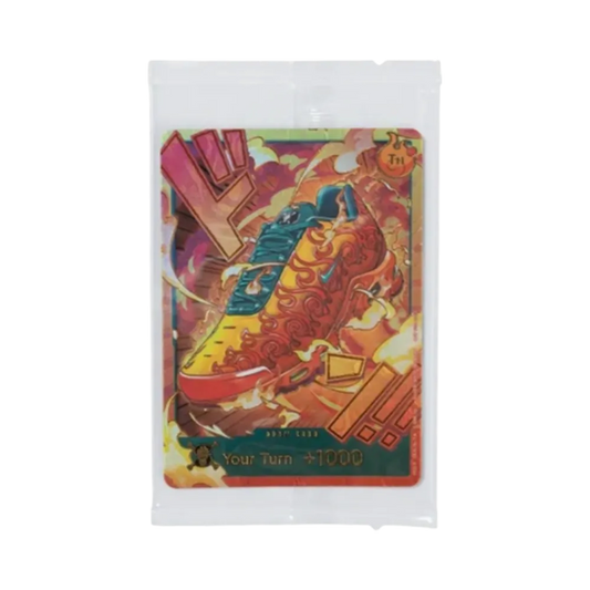 DON!! Karte (Flame0Flame Fruit): Versiegelt【Englische Version】(Promo-Karte Premium-Kartenkollektion Nike-Kollaboration Edition / Dr. B's Research Lab )