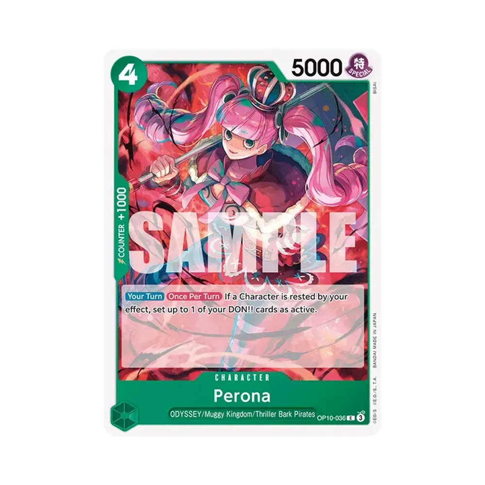 【Raw】 Perona C [OP10-036][English Version](Booster Pack OP010 "ROYAL BLOOD