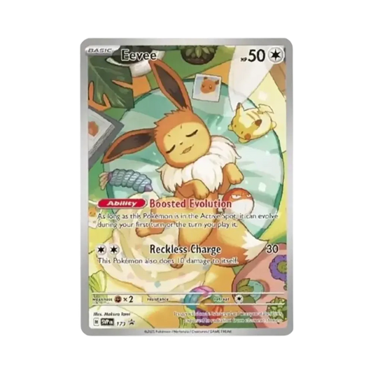【PSA10】 Eevee P [SVP EN 173][Englische Version](Karmesin & Purpur "Prismatic Evolutions Elite Trainer Box")