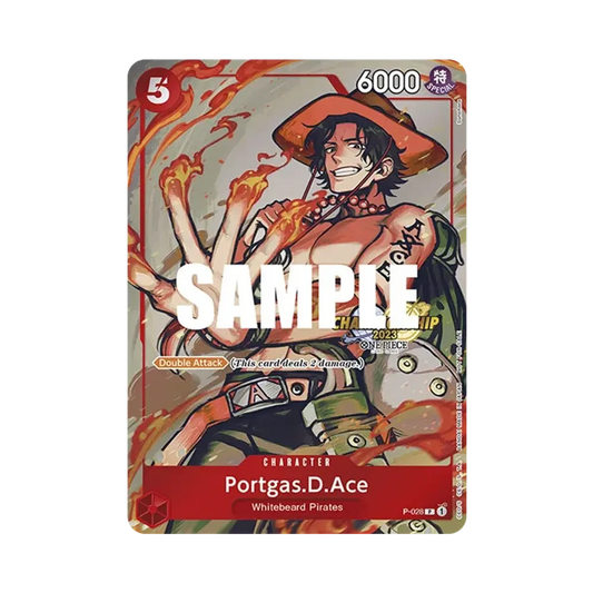 【Raw】 Portgas.D.Ace P [P-028][Versione inglese](Carta promozionale "Championship 2023 EventPack