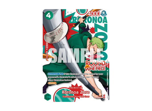 【Raw】 Roronoa Zoro R [PRB02-006][English Version](Promotion CardROUND1 Promotion Pack)