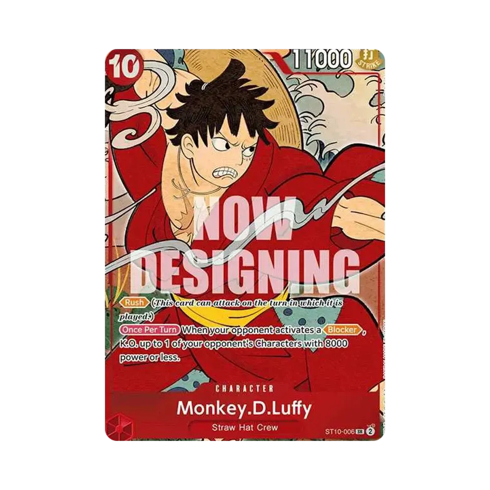 【Raw】 Monkey.D.Luffy SR [ST10-006] English Version (1st Anniversary Set)