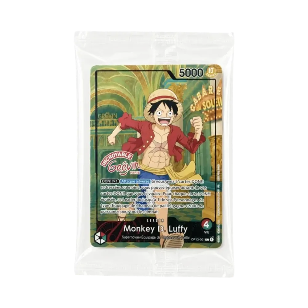 【PSA10】 Monkey.D.Luffy L [OP13-001][Versione francese](Carta promozionale "ONE PIECE x GuReAn