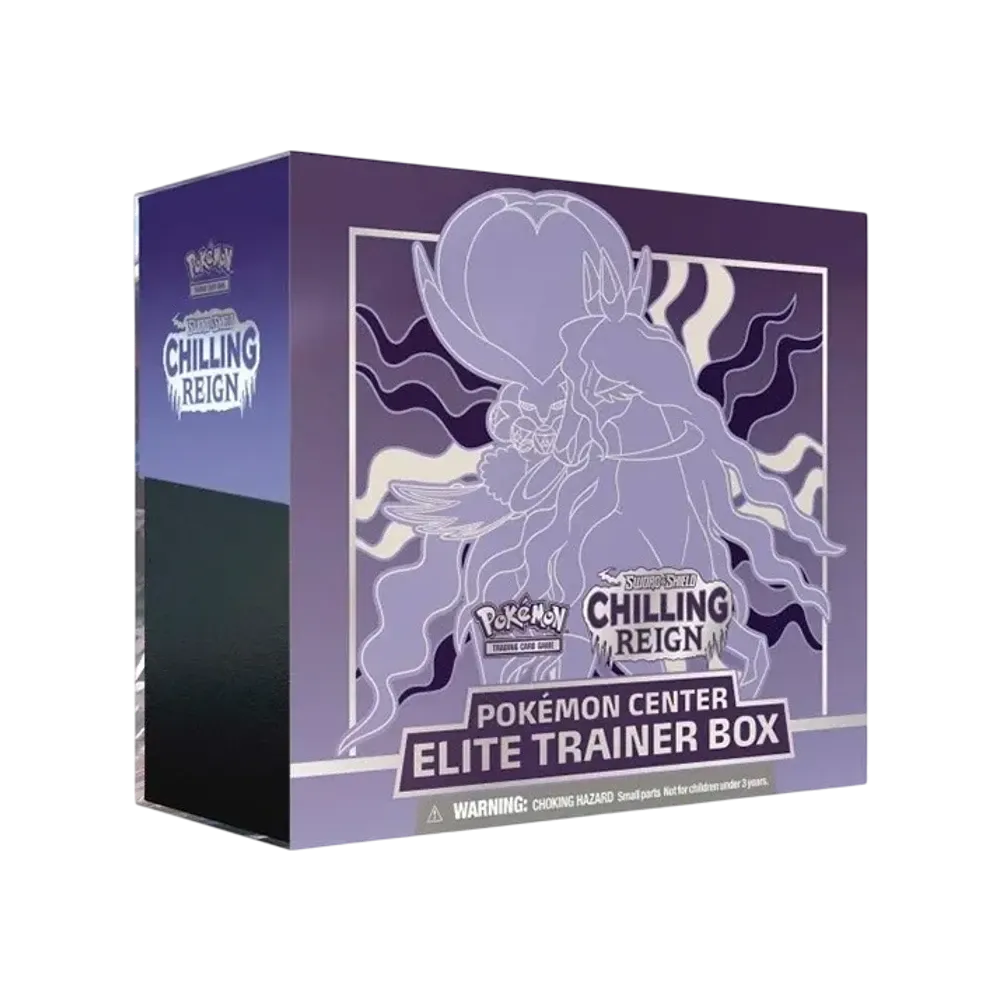 【For pricing, please contact us via Instagram DM】 SS Pokémon TCG (English Version)Sword & Shield Chilling Reign Pokémon Center Elite Trainer Box (Shadow Rider Calyrex)