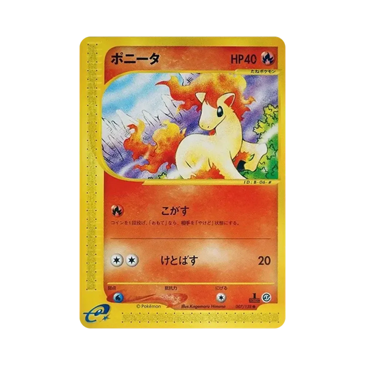 【Raw】 Ponyta :1ED [e1 007/128](Pokemon Carde Vol. 1"BasicExpansion Pack