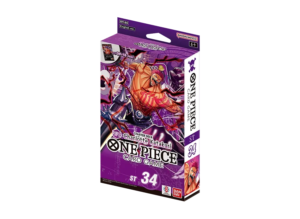 【For pricing, please contact us via Instagram DM】 ST-34 ONE PIECE Card Game Starter Deck"Purple Charlotte Katakuri"English Version