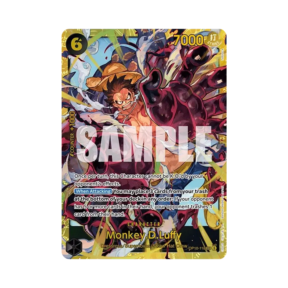 【PSA10】 Monkey.D.Luffy SEC [OP10-118] English Version (Booster Pack OP010 "ROYAL BLOOD"