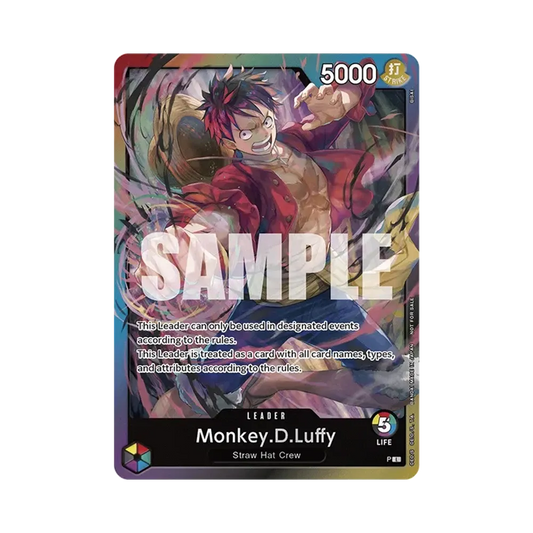 【Raw】 Monkey.D.Luffy L :Premio partecipazione [P][Versione inglese](Carta promozionale "OP150EB04 Evento di lancio