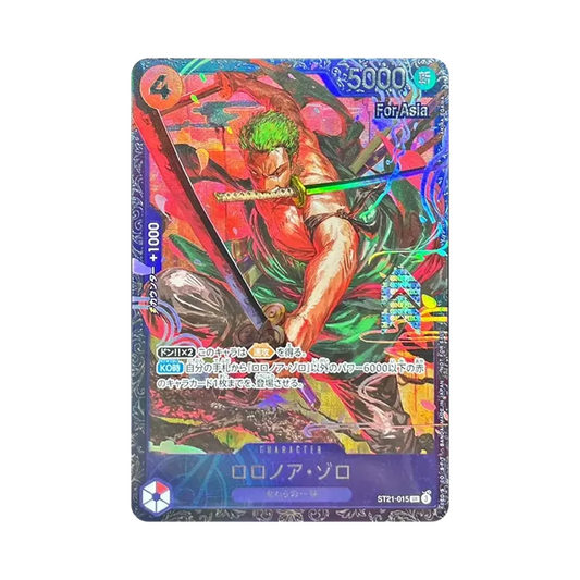 【PSA10】 Roronoa Zoro SR [ST21-015] (Promokarte „Flagship Battle Top 8 Prize Prize for Asia)