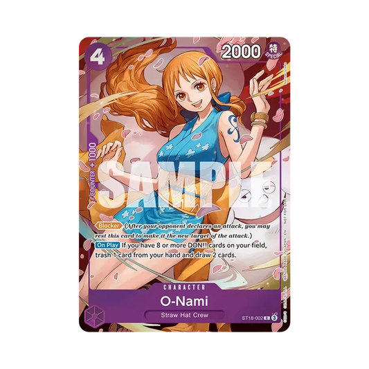 【Raw】 O0Nami C [ST18-002][English Version](Promo Card"ONE PIECE HeroinesCampaign DashiyuPack