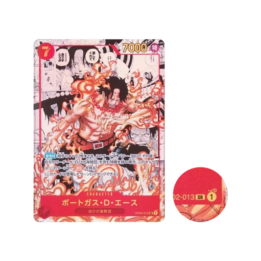 【Raw】 Portgas.D.Ace SR0SP (Manga Rare) [OP02-013](Boosterpack OP002 "PARAMOUNT WAR