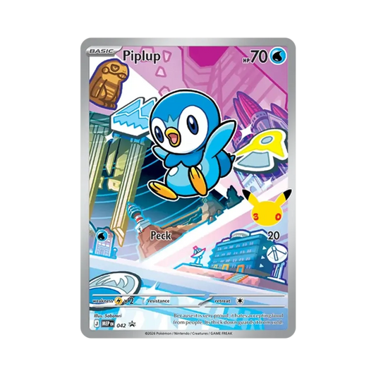 【Roh】 Piplup [MEP EN 042][Englische Version](Mega-Entwicklung "Erster Partner Illustration Collection Set Serie 1