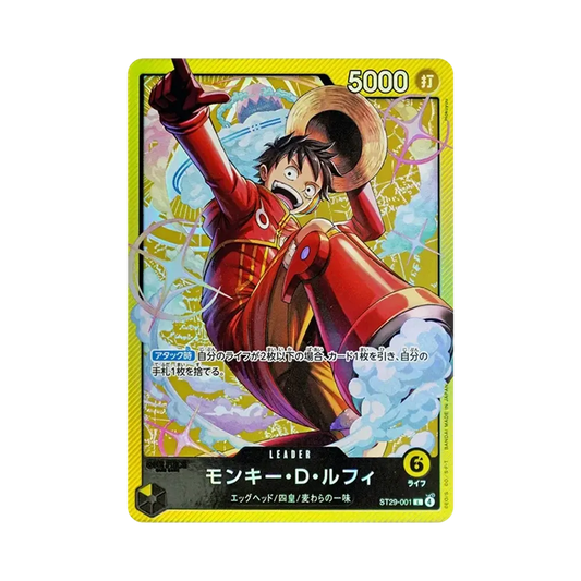 【Raw】 Monkey.D.Luffy L [ST29-001](Mazzo iniziale"Egghead