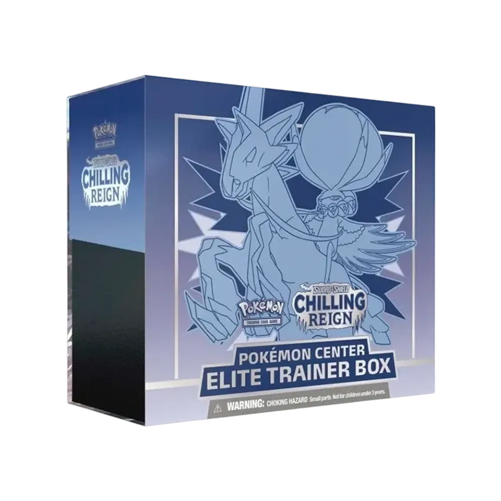 【For pricing, please contact us via Instagram DM】 SS Pokémon TCG (English Version)Sword & Shield Chilling Reign Pokémon Center Elite Trainer Box (Ice Rider Calyrex)