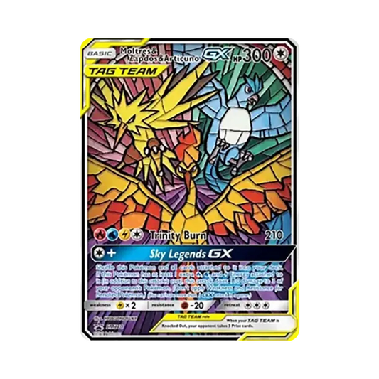 【Raw】 Moltres&Zapdos&Articuno GX P [SM210][Versione inglese](Sun & Moon"Carta promozionale