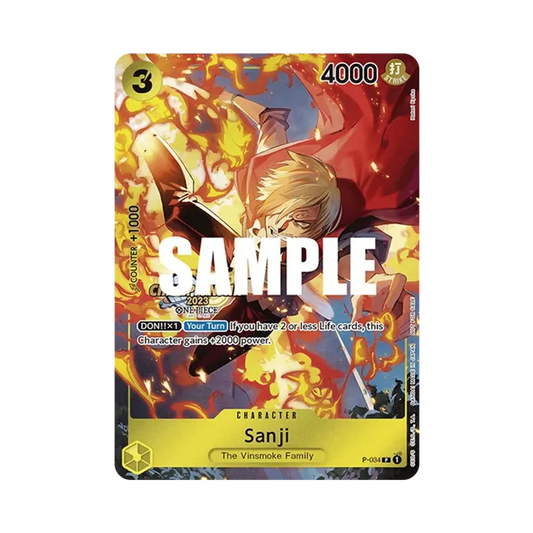 【PSA10】 Sanji P [P-034] Englische Version (Promokarte „Championship 2023 Event Pack)