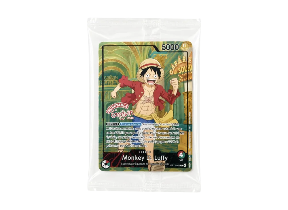 【Raw】 Monkey.D.Luffy L [OP13-001][French Version](Promotion Card"ONE PIECE × GuReAn