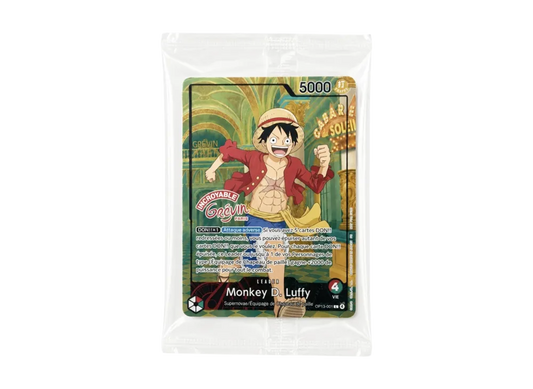 【Raw】 Monkey.D.Luffy L [OP13-001][French Version](Promotion Card"ONE PIECE × GuReAn