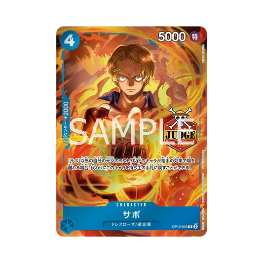 【PSA10】 Sabo R [OP10-049](Promo Card"Official Judge Promo Pack Vol.2