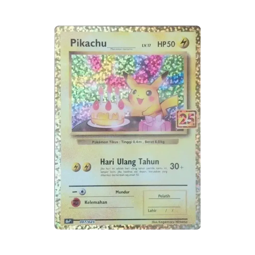 【PSA10】 _ di Pikachu Promo [S8a-P I 007/025][Versione indonesiana](Sword & Shield "edizione 25° ANNIVERSARIO")