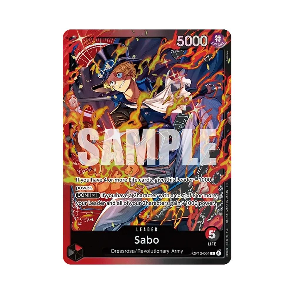 【Raw】 Sabo L [OP13-004][Versione inglese](Starter Deck "Sabo Rosso/Nero