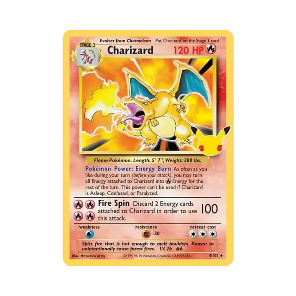 【PSA10】 Charizard [4/102][Versione inglese](Sword & Shield"Celebrations")