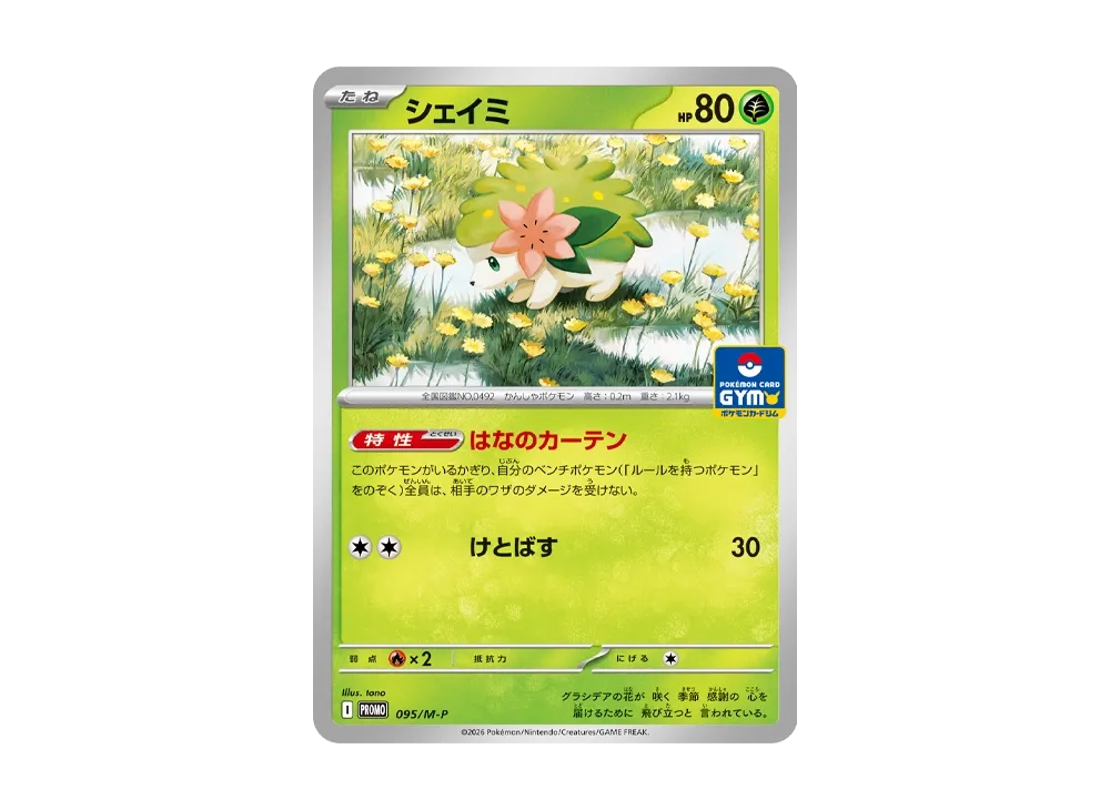 【Raw】 Shaymin P [M-P 095](MEGA"Promo Card " )