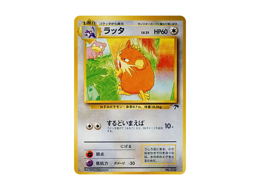 【Raw】 Raticate : Old Back [PMCG-P No.020](Old Back-Back Promo Card " Southern Islands Movie Release Commemorative