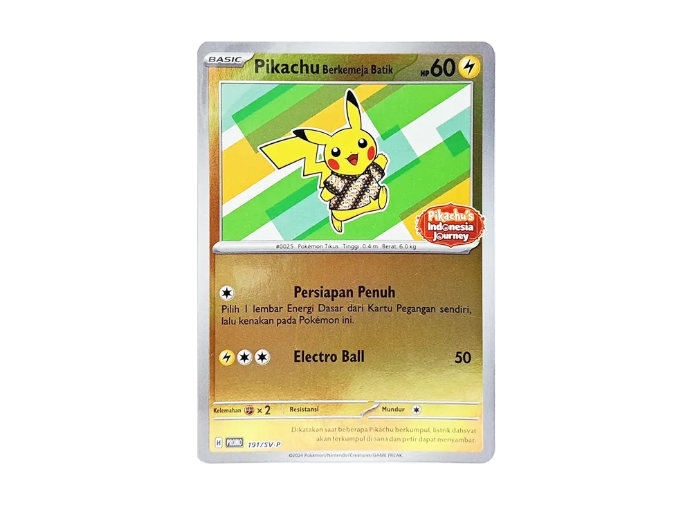 【PSA10】 Wearing a Batik Promo :Mirror [SV-P 191][Indonesian Version](Scarlet & Violet"Wearing a Batik Shirt Pikachu KeychainSet