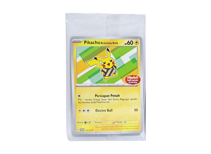 【PSA10】 Pikachu wearing a batik shirt (Pikachu pattern) P [SV0P 101] [Indonesian version] (Pikachu's Indonesian Journey)