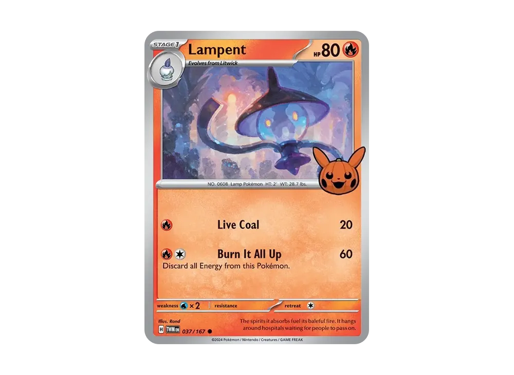 【Raw】 Lampent C [TWM EN 037/167][English Version](Scarlet & Violet"Trick or Trade 2024