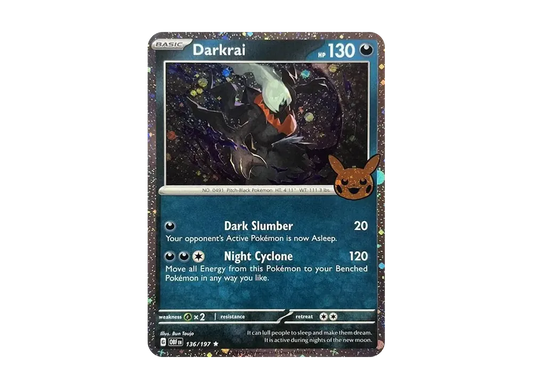 【Raw】 Darkrai R [OBF EN 136/197][English Version](Scarlet & Violet"Trick or Trade 2024