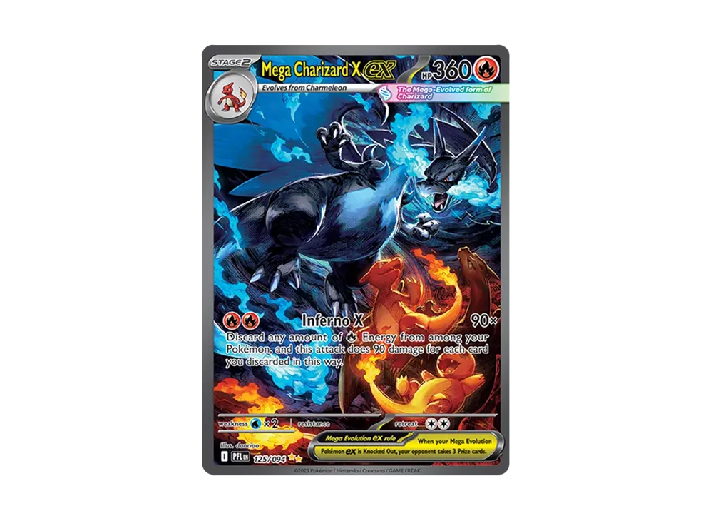 【Raw】 MEGA CharizardX ex SIR [PFL EN 125/094][English Version](MEGA Evolution「Phantasmal Flames」)