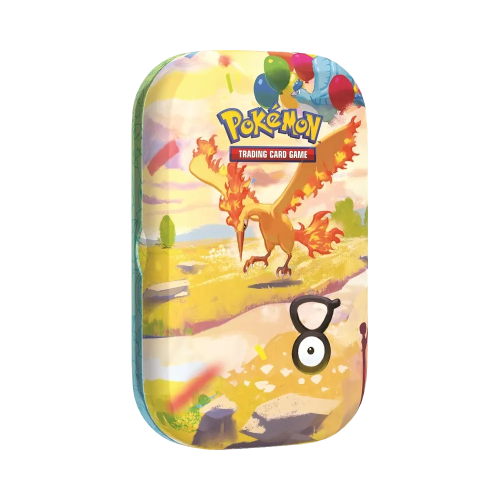 【30C0MT01】 Pokémon TCG: Mega Evolution (English Version) Mini Tin 30th CELEBRATION (Moltres&Articuno)
